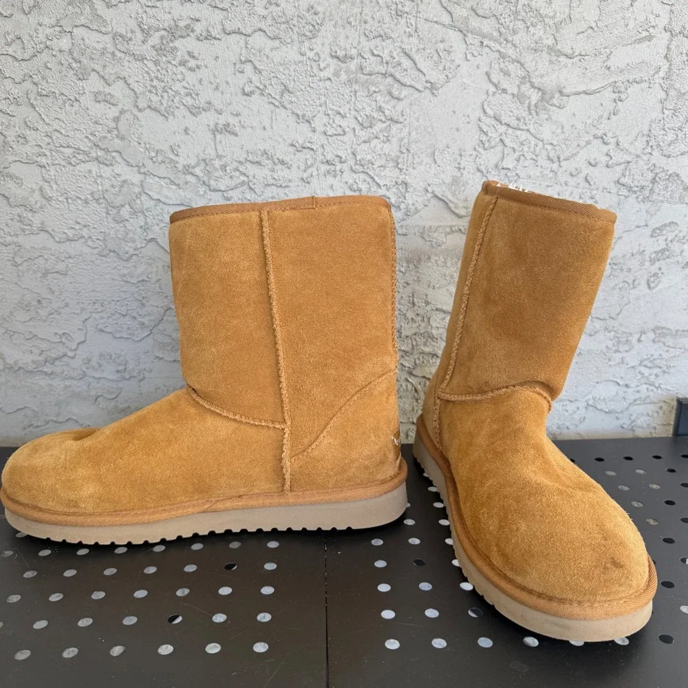 Koolaburra by UGG Koola Short Suede Fur Boots Womens‎ 9 US 40 EU Chestnut Brown